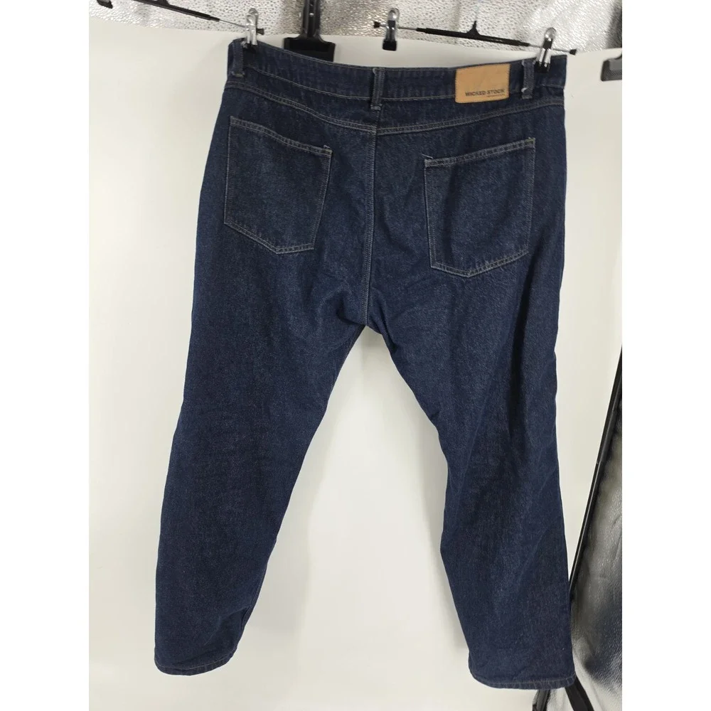 Wicked Stock Biker Jeans Size 42 x 32 Blue Denim Moto Pants Armor Ready USA Made
